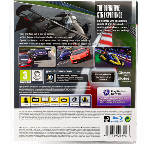 Gran Turismo 5: Academy Edition - PS3 spill - Retrospillkongen