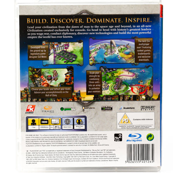 Sid Meier's Civilization: Revolution - PS3 spill - Retrospillkongen