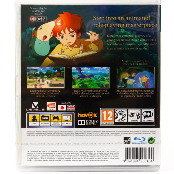 Ni no Kuni: Wrath of the White Witch - PS3 spill (Forseglet) - Retrospillkongen