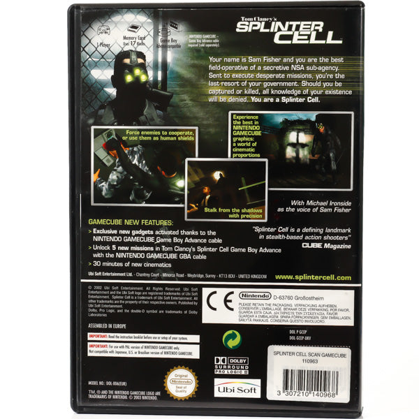 Tom Clancy's Splinter Cell: Essentials - Gamecube spill