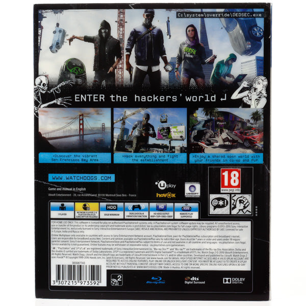 Watch Dogs 2 (Steelbook Edition) - PS4 spill