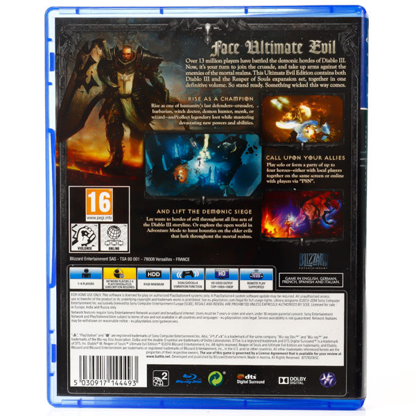 Diablo III: Reaper of Souls - Ultimate Evil Edition - PS4 spill