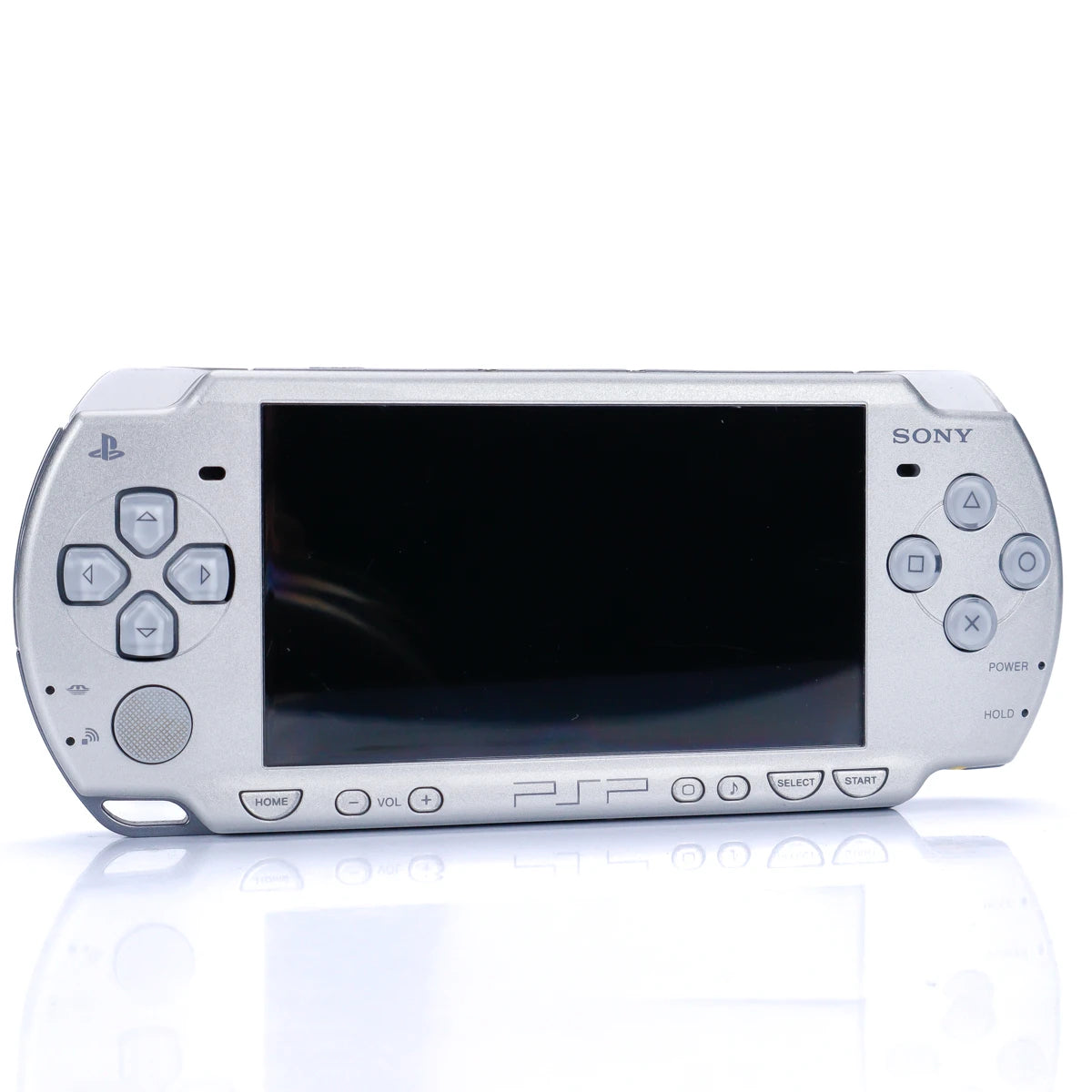 Sony PSP 2000 Håndholdt Konsoll Ice Silver m/ Strømadapter - Retrospillkongen
