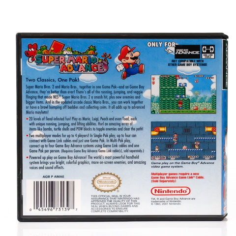 Super Mario Advance - GBA spill (Fanmade cover) - Retrospillkongen
