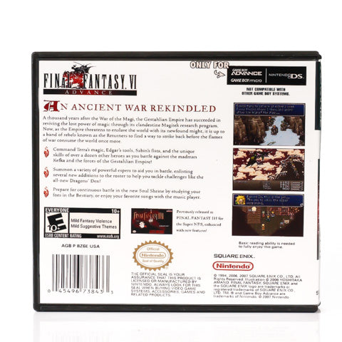 Final Fantasy VI Advance (NTSC, Regionsfri) - GBA spill (Fanmade cover) - Retrospillkongen