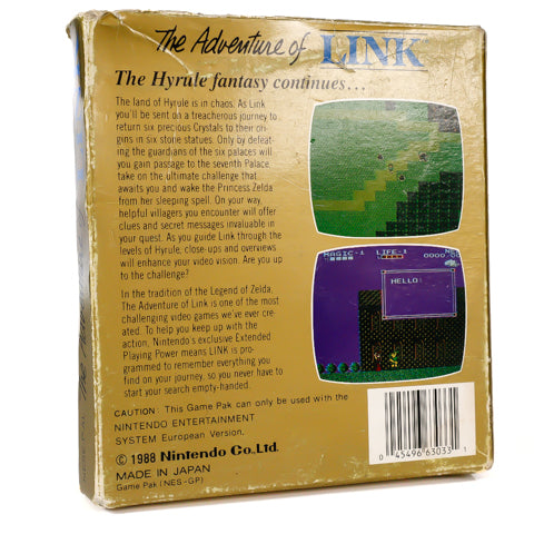 Zelda II: The Adventure of Link  - NES spill (Komplett i eske) - Retrospillkongen