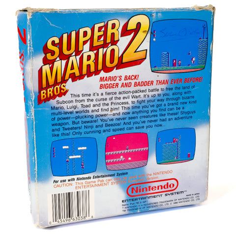 Super Mario Bros. 2 - NES spill (Komplett i eske)