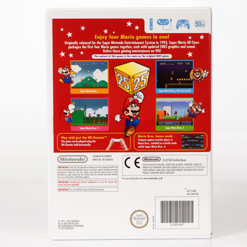 Super Mario All Starts 25th Anniversary Edition - Nintendo Wii spill (Komplett i eske) - Retrospillkongen