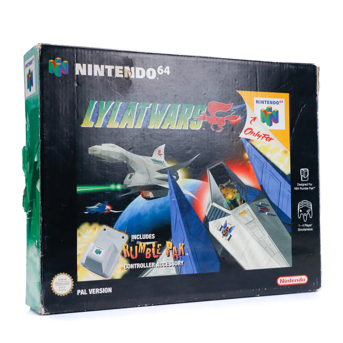 Nintendo 64 Lylat Wars Pak med Rumble Pak – Komplett i Original Eske - N64 - Retrospillkongen