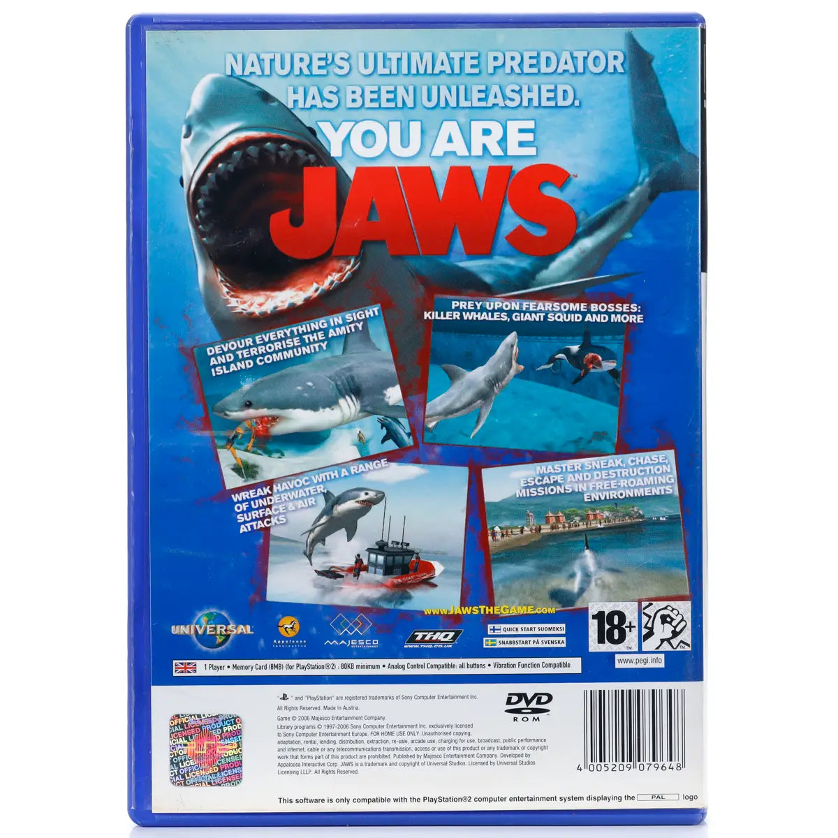 Jaws: Unleashed - PS2 Spill - Retrospillkongen