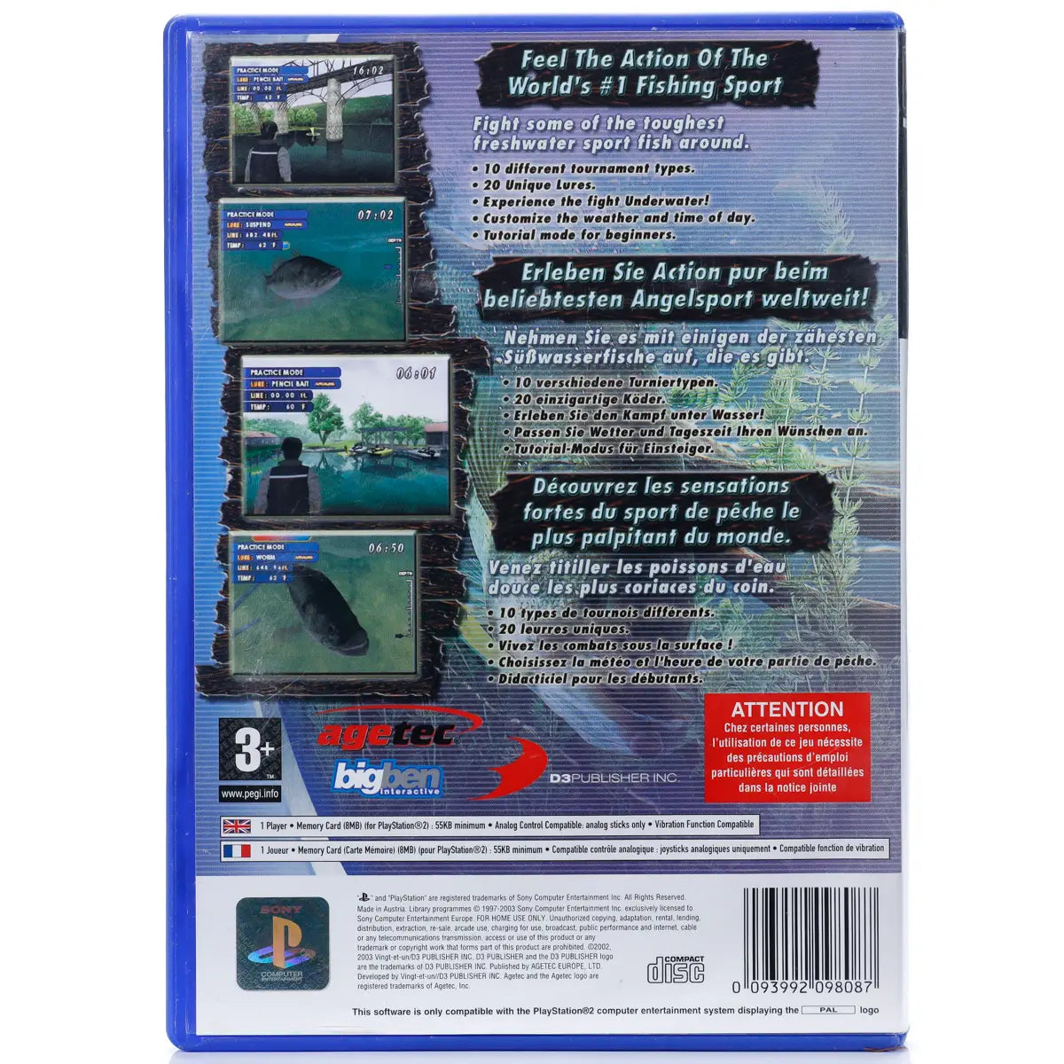 Bass Master Fishing - PS2 Spill - Retrospillkongen