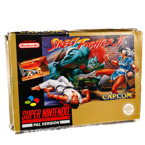 Street Fighter II - SNES spill (I Eske) - Retrospillkongen