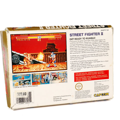 Street Fighter II - SNES spill (I Eske) - Retrospillkongen