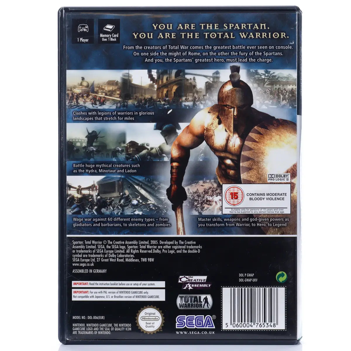 Spartan: Total Warrior - GameCube Spill - Retrospillkongen
