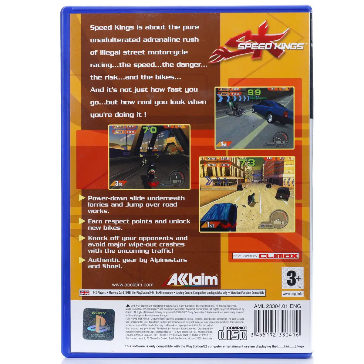 Speed Kings - PS2 spill - Retrospillkongen