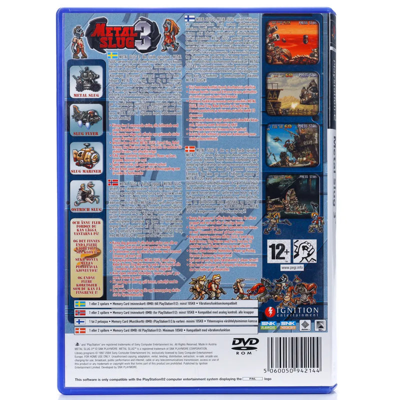 Metal Slug 3 - PS2 spill