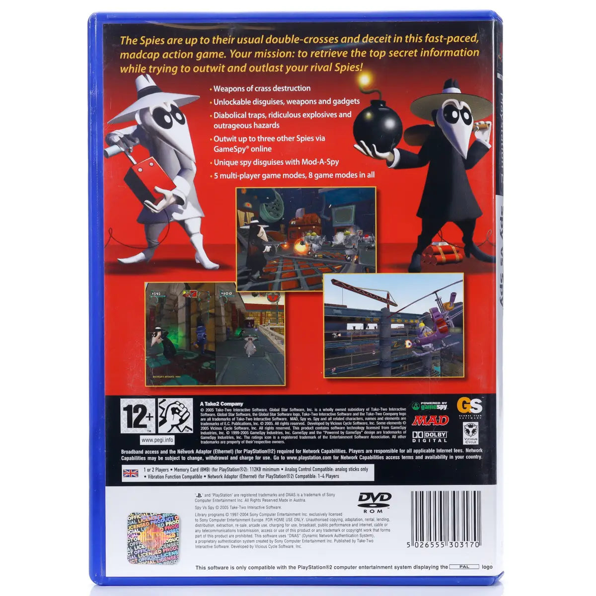 Spy vs Spy - PS2 spill - Retrospillkongen