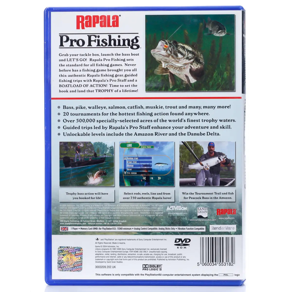 Rapala Pro Fishing - PS2 spill - Retrospillkongen