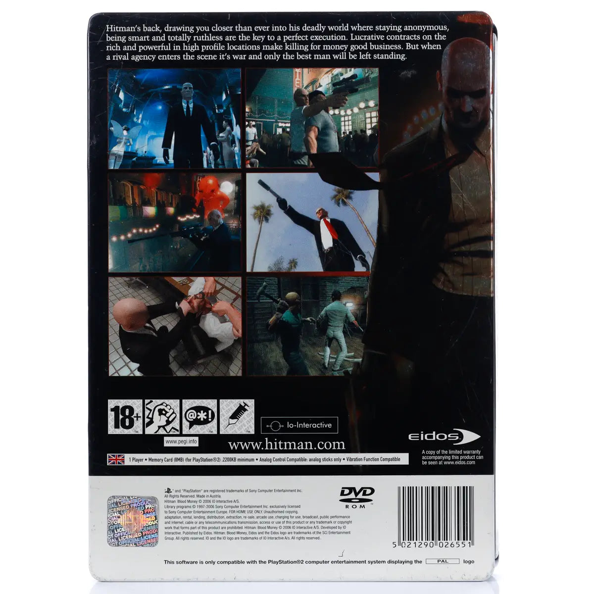 Hitman: Blood Money - PS2 Spill (Steelbook) - Retrospillkongen