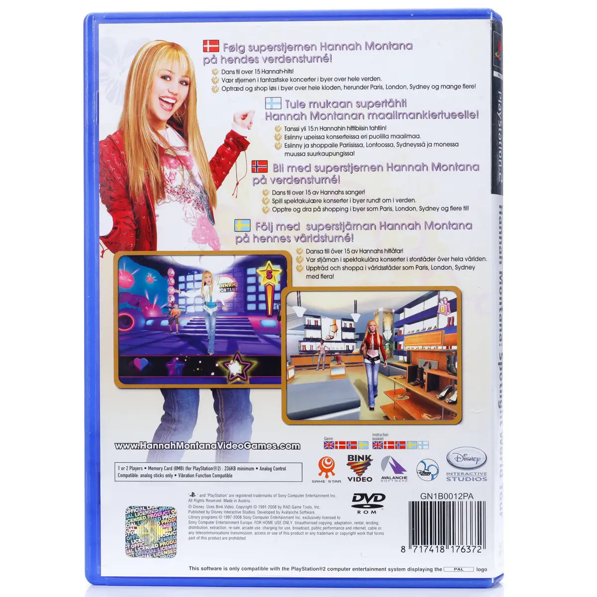 Hannah Montana: Spotlight World Tour - PS2 spill - Retrospillkongen