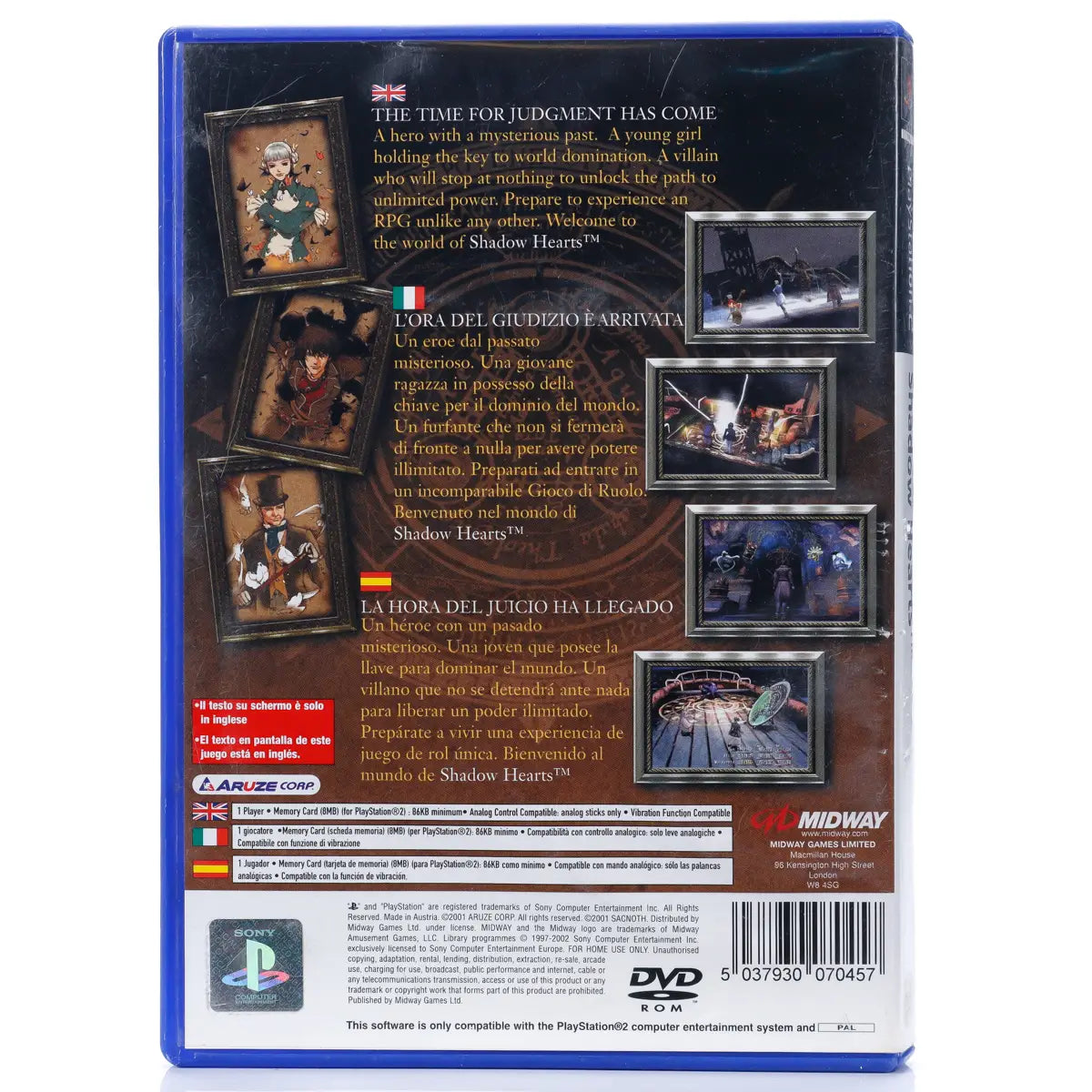 Shadow Hearts - PS2 spill - Retrospillkongen
