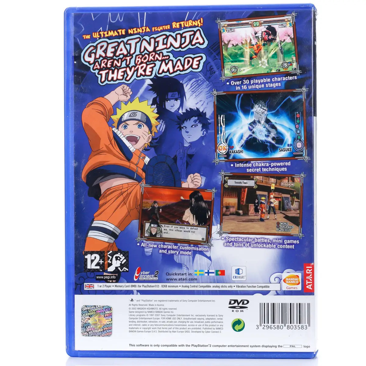 Naruto: Ultimate Ninja 2 - PS2 spill - Retrospillkongen