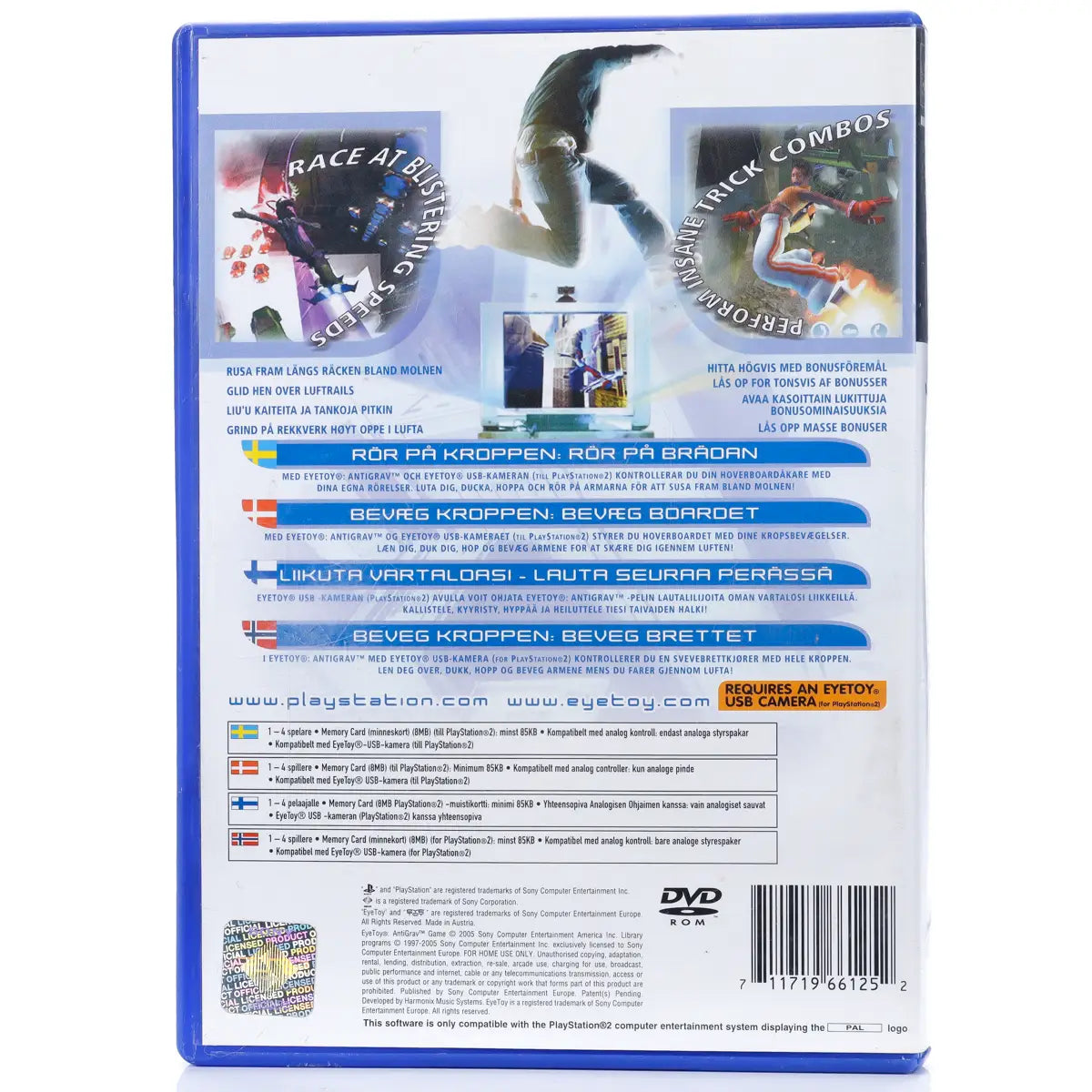 EyeToy: AntiGrav - PS2 spill - Retrospillkongen
