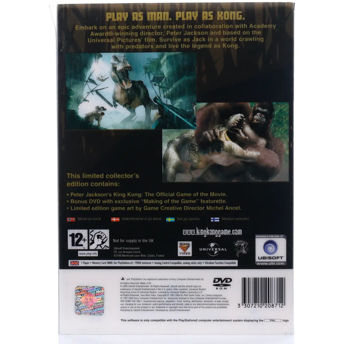 Peter Jackson's King Kong Limited Collector's Edition (Steelbook) - PS2 spill - Retrospillkongen