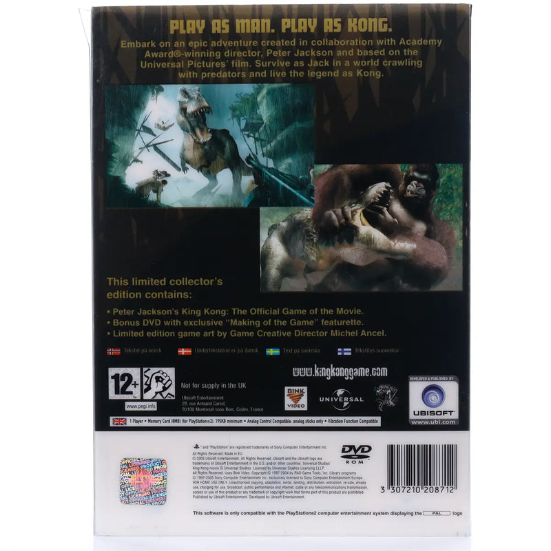 Peter Jackson's King Kong Limited Collector's Edition (Steelbook) - PS2 spill