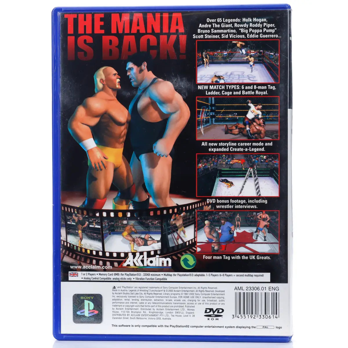 Legends of Wrestling II - PS2 spill - Retrospillkongen