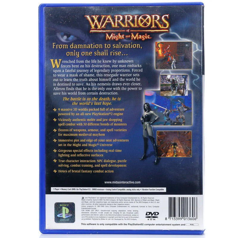 Warriors of Might and Magic - PS2 spill