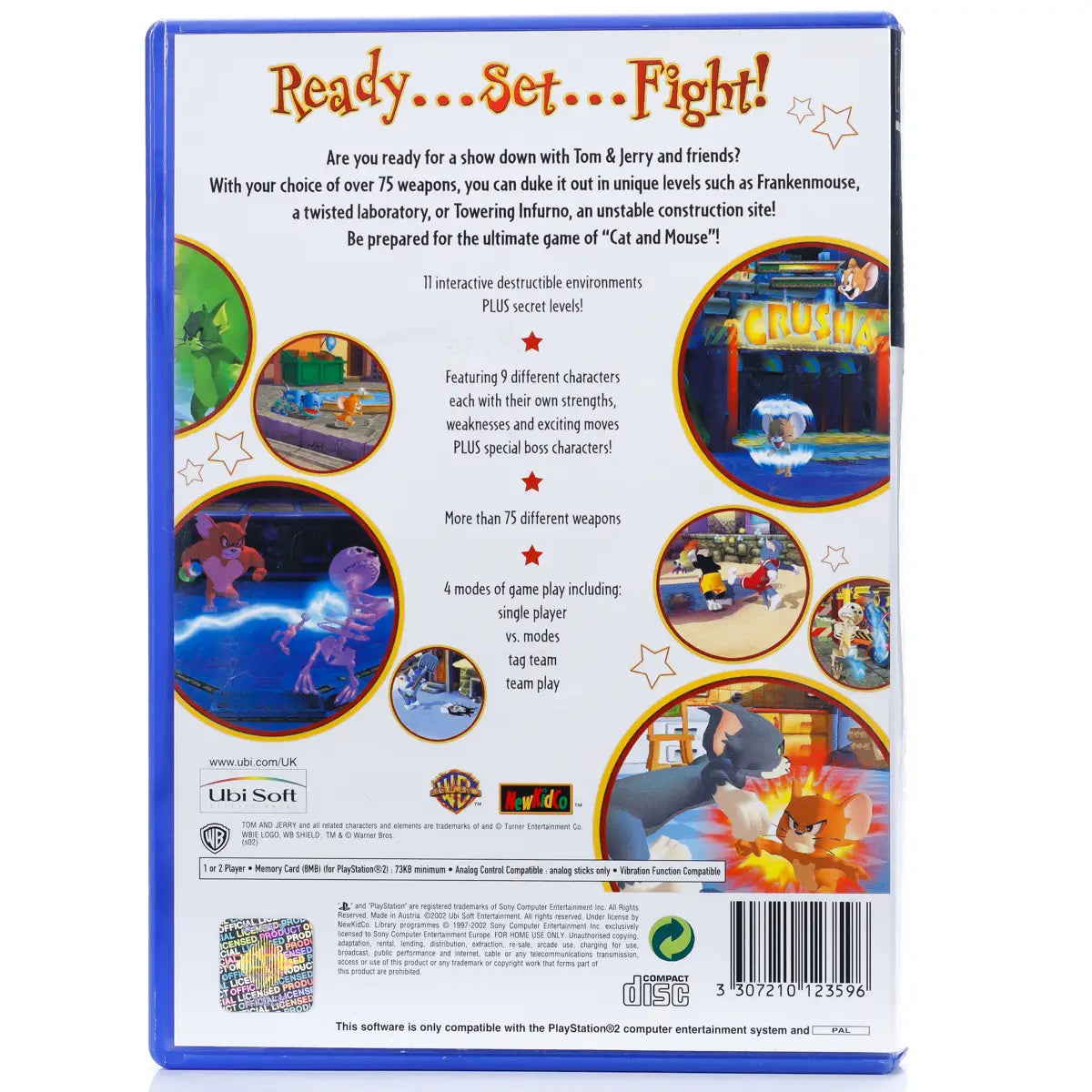 Tom and Jerry in War of the Whiskers - PS2 spill - Retrospillkongen