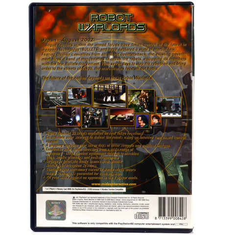 Robot Warlords - PS2 spill - Retrospillkongen