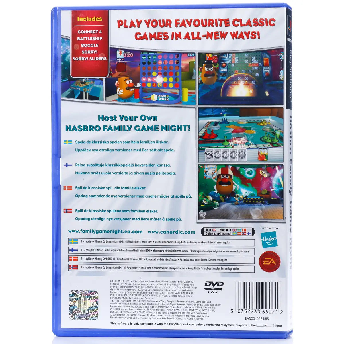 Hasbro Family Game Night - PS2 spill - Retrospillkongen
