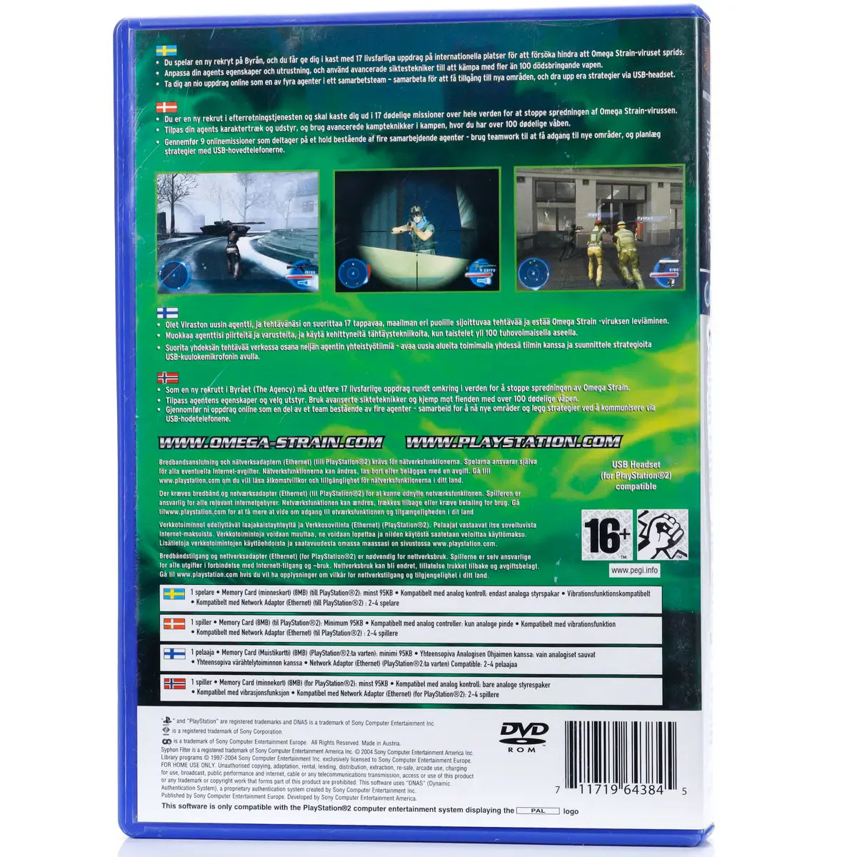 Syphon Filter: The Omega Strain - PS2 spill - Retrospillkongen