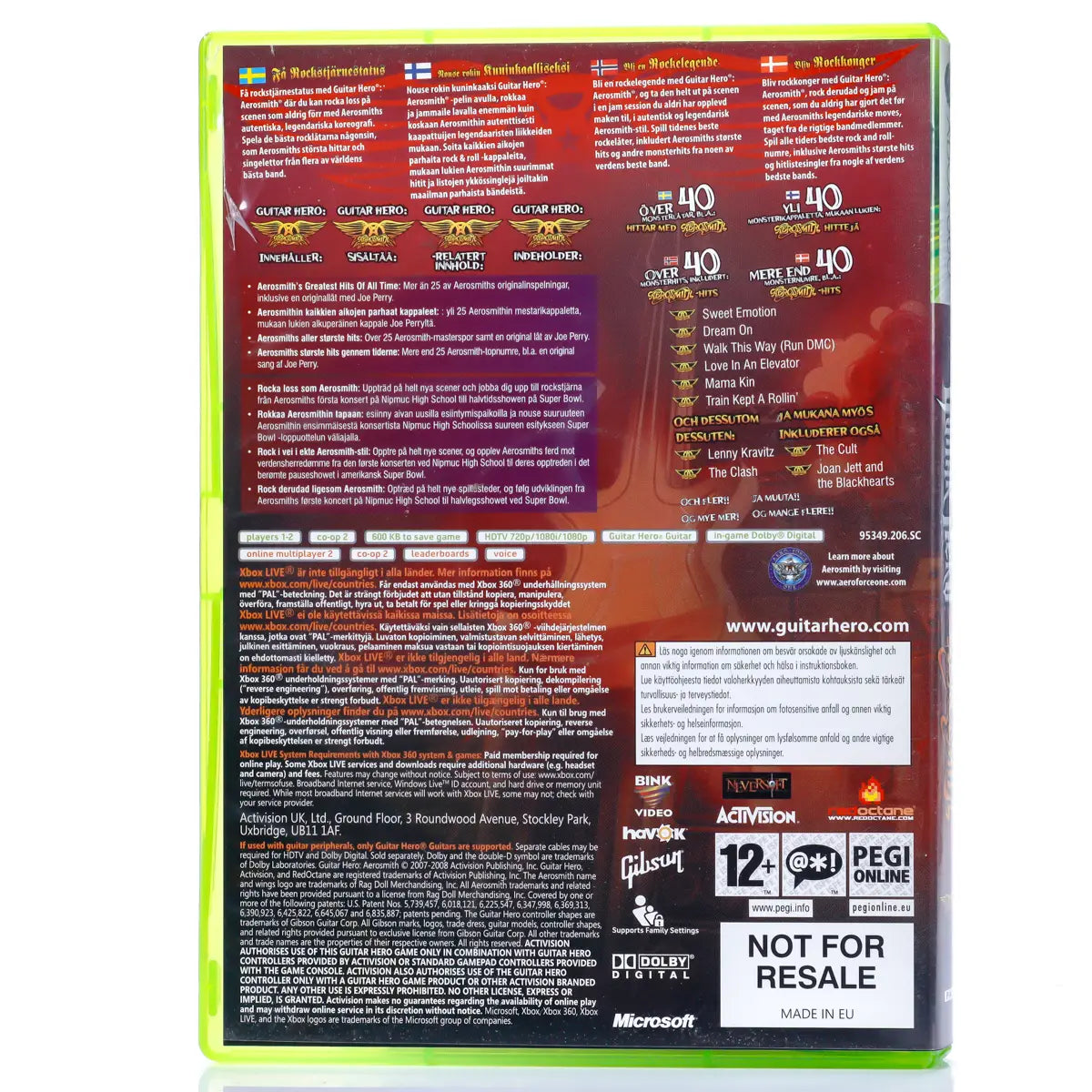 Guitar Hero: Aerosmith - Xbox 360 spill - Retrospillkongen