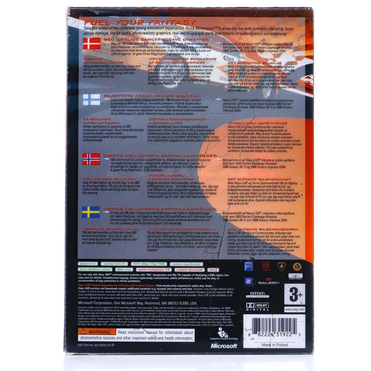 Forza Motorsport 2 Limited Collector's Edition - Xbox 360 spill - Retrospillkongen