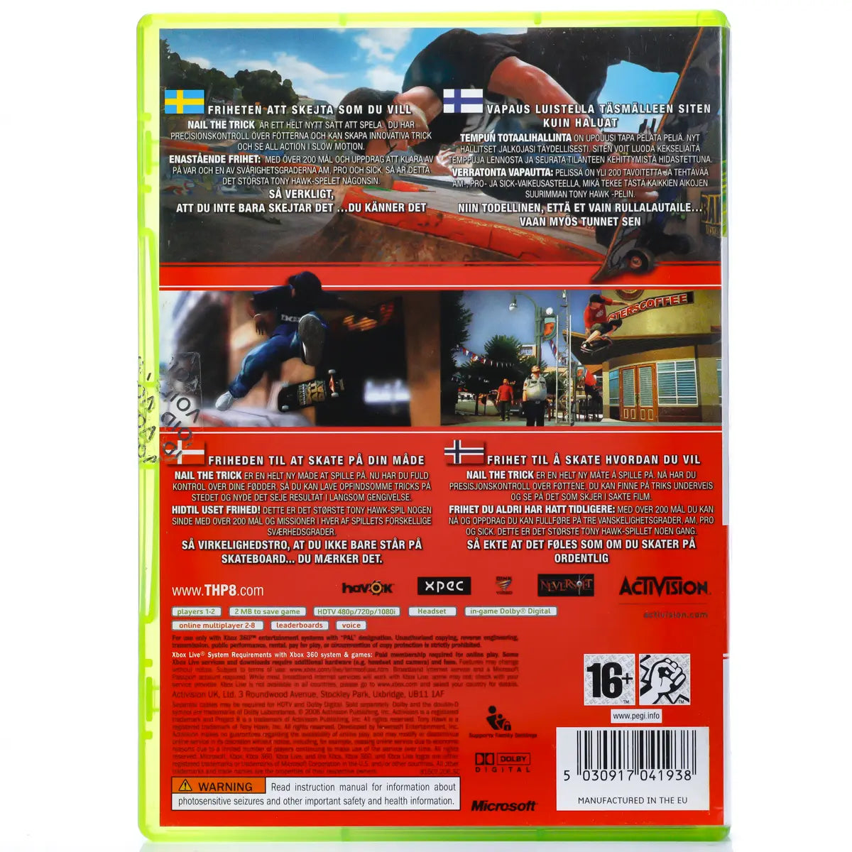 Tony Hawk's Project 8 - Xbox 360 spill - Retrospillkongen