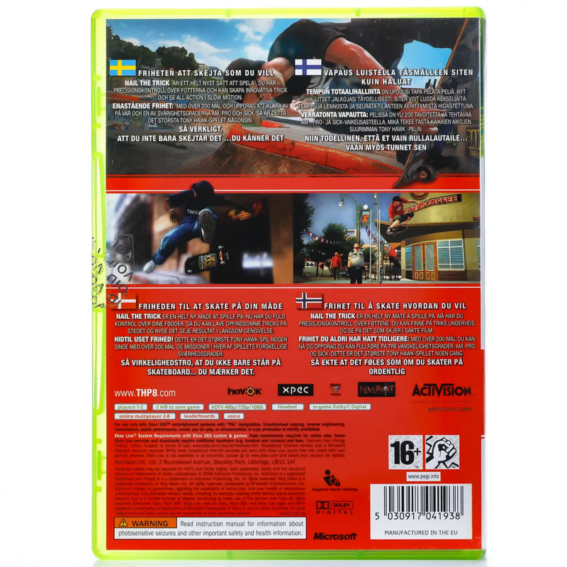 Tony Hawk's Project 8 - Xbox 360 spill