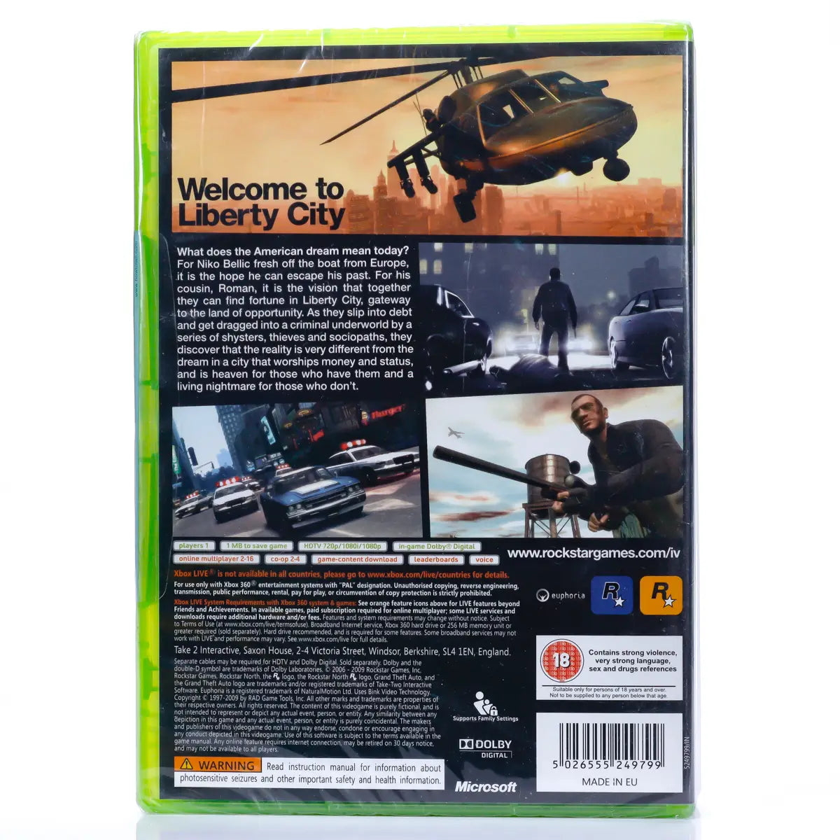 Grand Theft Auto IV - Classics - Xbox 360 spill (Forseglet) - Retrospillkongen