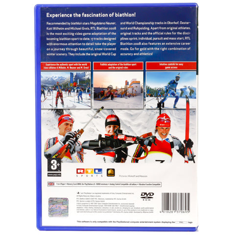 RTL Biathlon 2008 - PS2 spill - Retrospillkongen