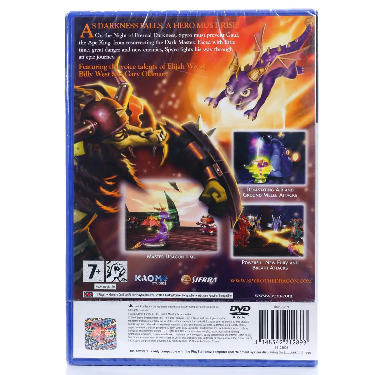 The Legend of Spyro: The Eternal Night - PS2 spill (Forseglet) - Retrospillkongen