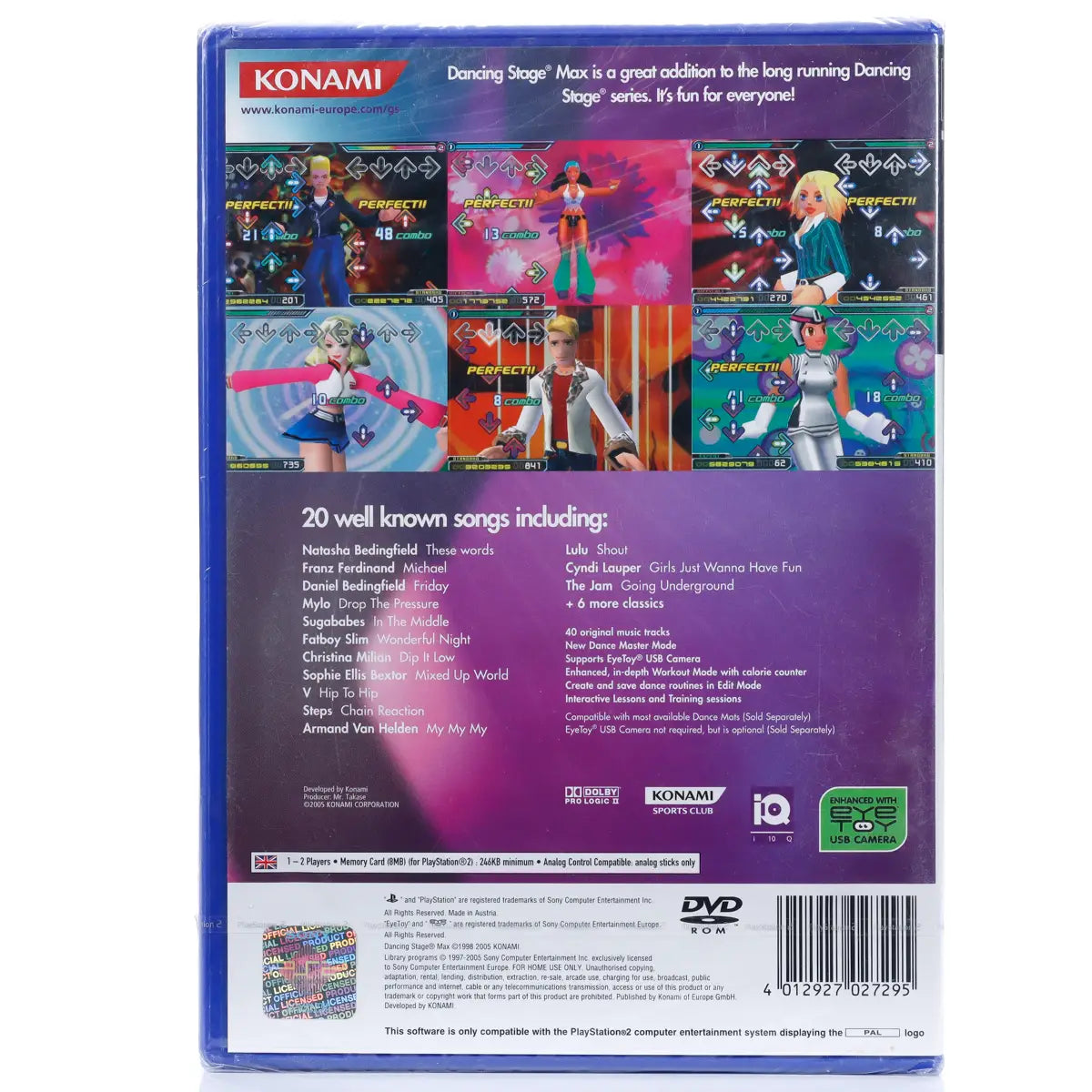 Dancing Stage Max - PS2 Spill (Forseglet) - Retrospillkongen