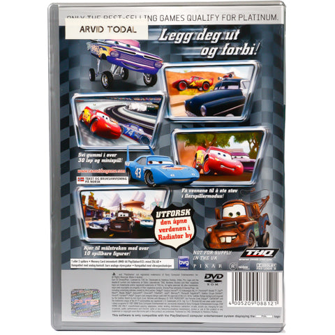 Disney•Pixar Cars - PS2 spill - Retrospillkongen
