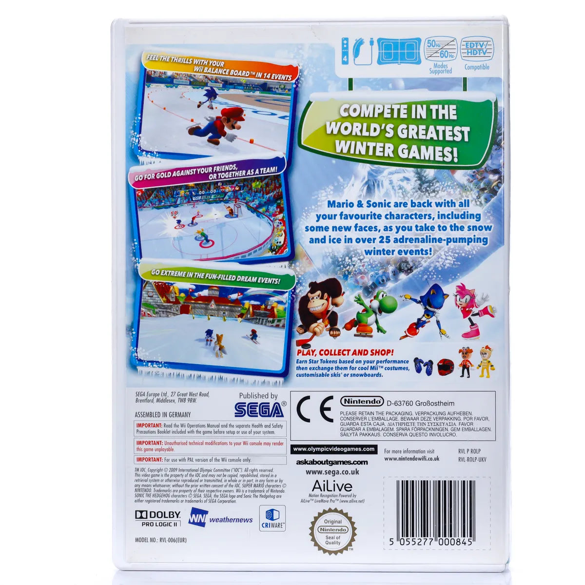 Mario & Sonic at the Olympic Winter Games - Wii spill - Retrospillkongen
