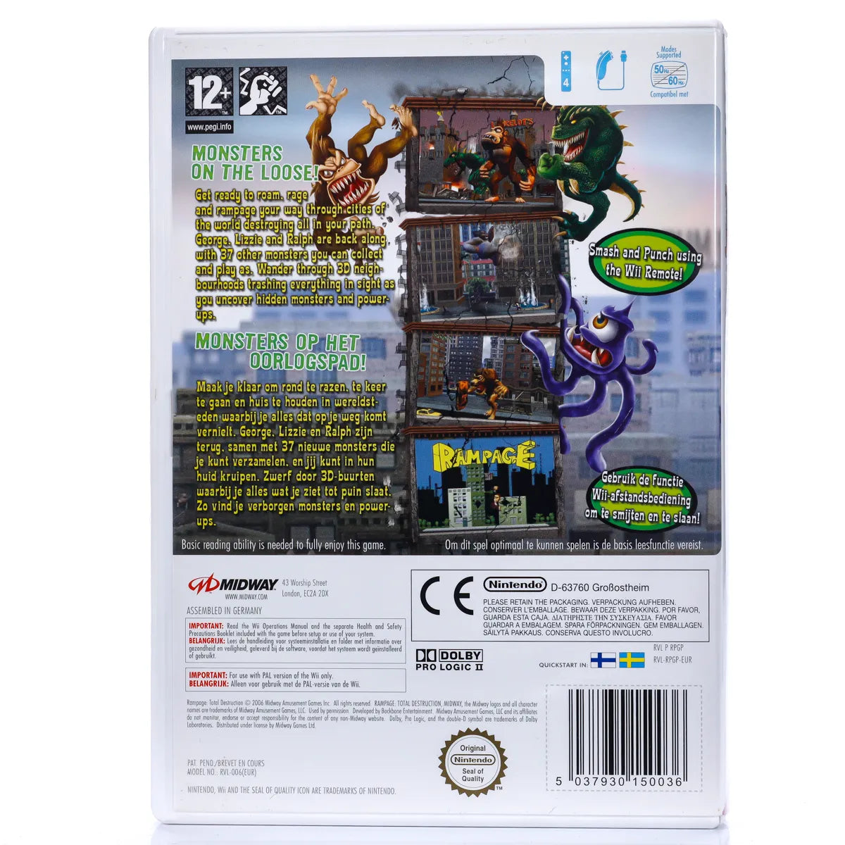 Rampage: Total Destruction - Wii Spill - Retrospillkongen