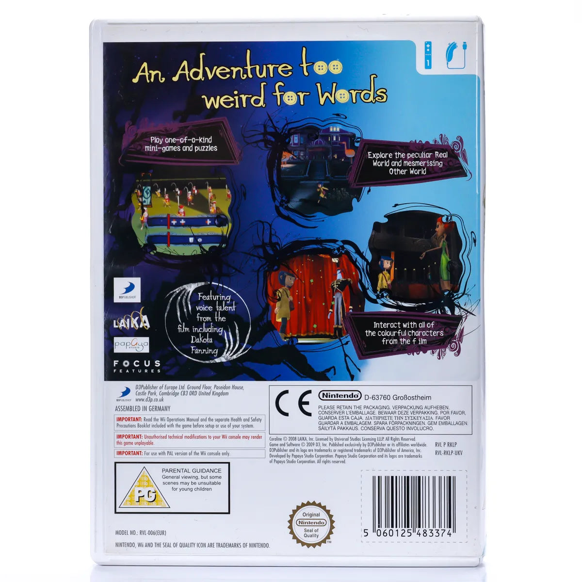 Coraline: An Adventure too Weird for Words - Wii Spill - Retrospillkongen