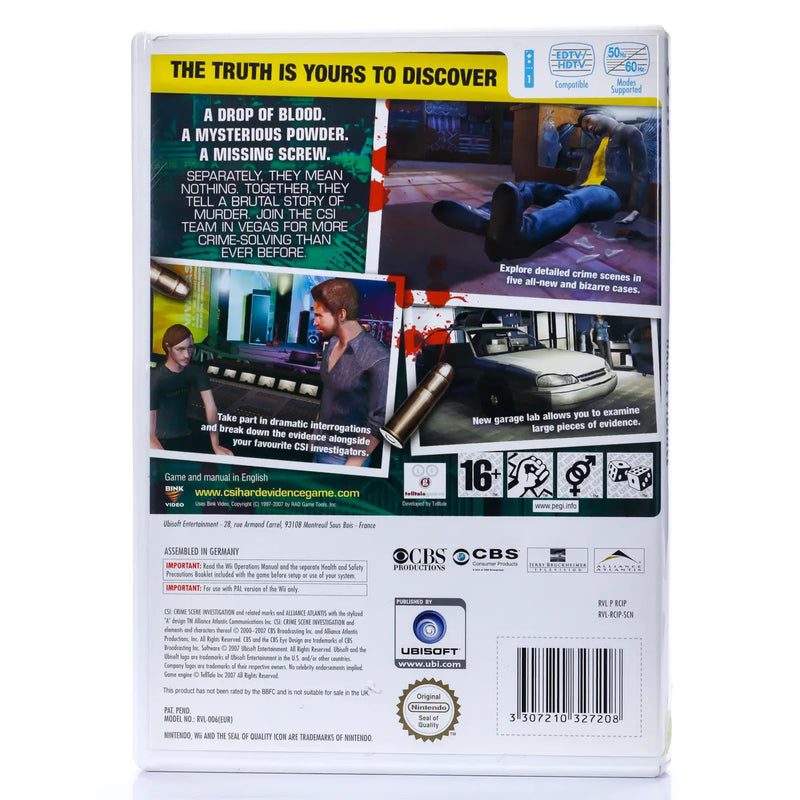 CSI: Crime Scene Investigation – Hard Evidence - Wii Spill