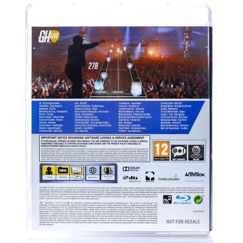 Guitar Hero Live - PS3 spill