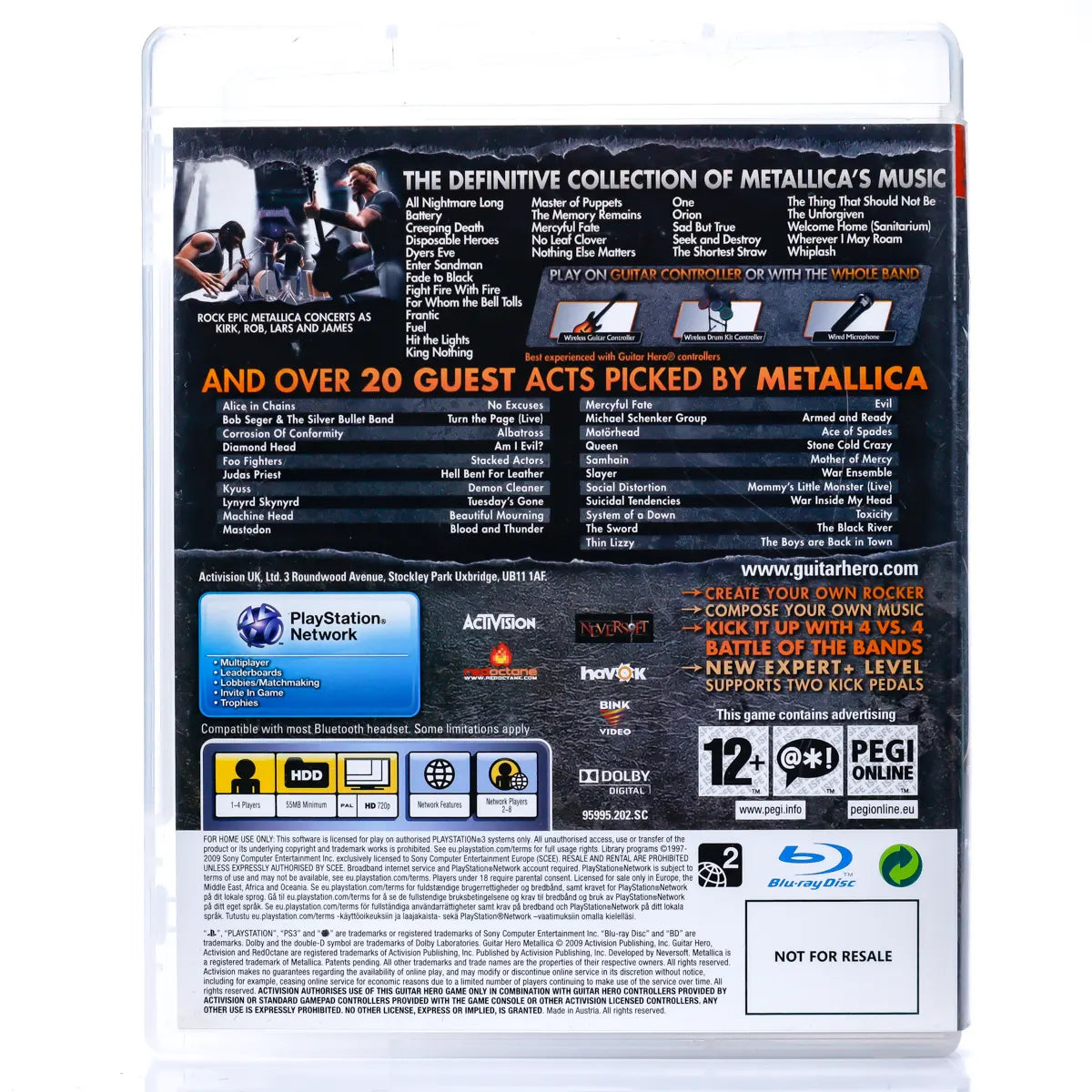 Guitar Hero: Metallica - PS3 spill - Retrospillkongen
